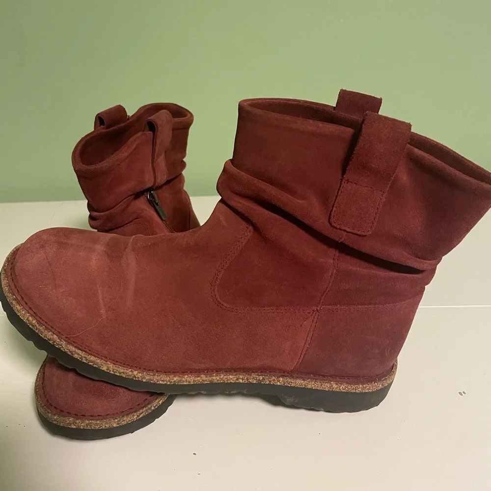 EUC Birkenstock burgundy ankle boot/bootie 40/9.5/10 - Picture 4 of 4
